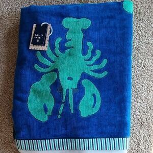 Roller Rabbit Blue and Teal Lobster Beach Towel